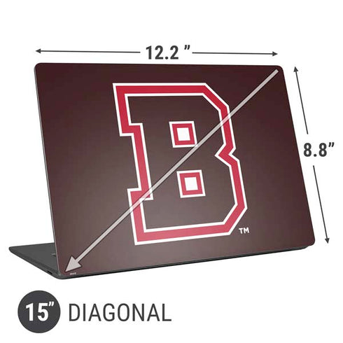 Brown University B Logo Universal Laptop 15in (12.2 x 8.8in) Skin